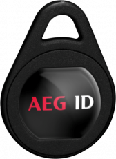 Keyfob L black 3D Logo