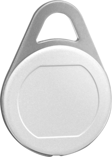 Keyfob metaL white