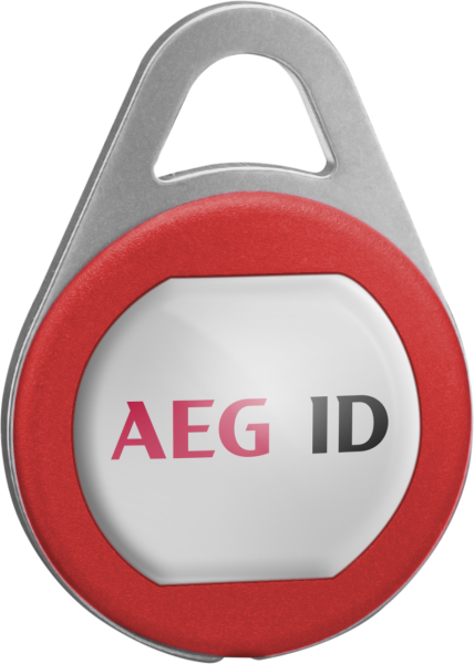 Keyfob metaL red/white 3D Logo